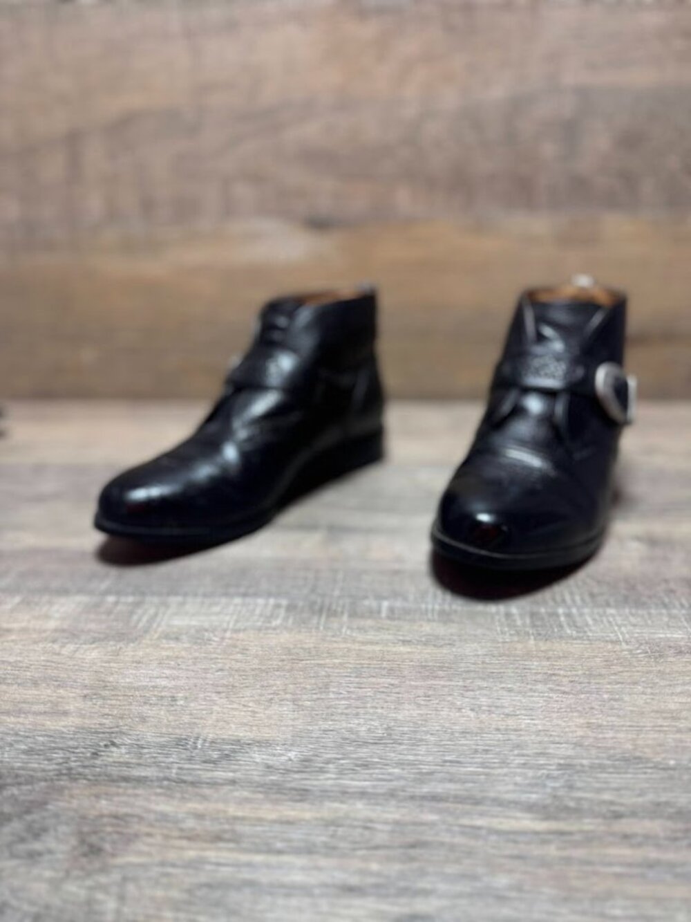 Ariat Blair Black Leather Western Style Ankle Booties Women's Size 7